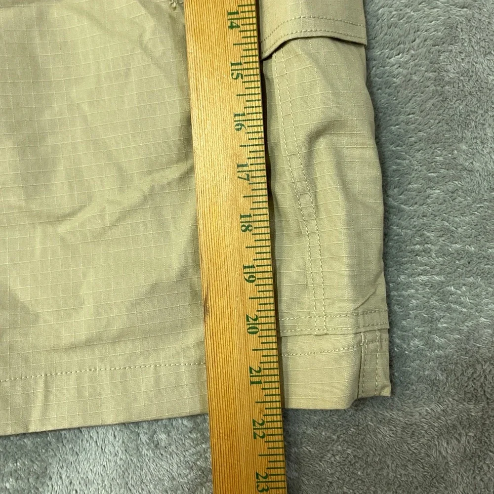 NWT Rugged Trail Cargo Shorts Men's 36 Khaki Cotton Stretch Ripstop